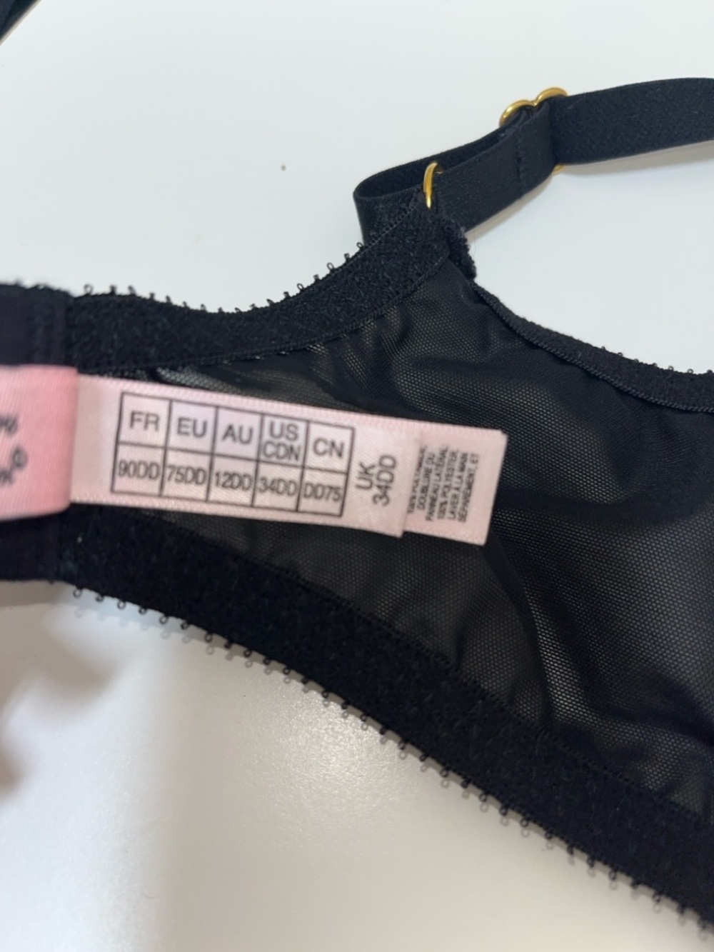 Agent Provocateur Essie Floral Lace Plunge Bra with Crisscross Detail 34DD - Picture 9 of 13
